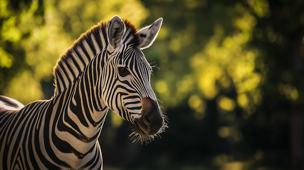 Zebra in Natural Habitat