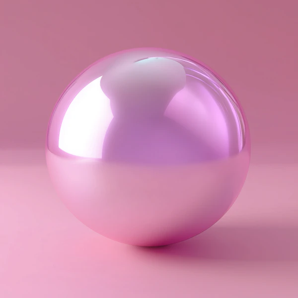 Glossy Pink Sphere