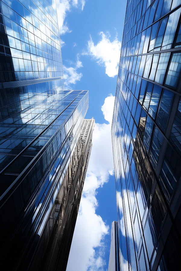 Modern Skyscrapers and Sky