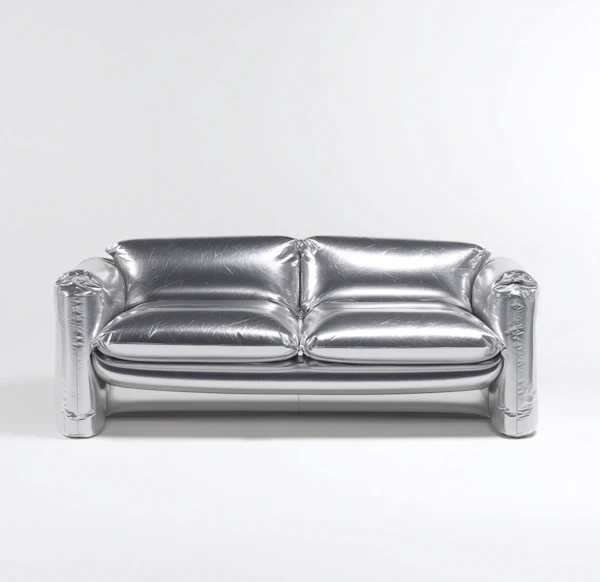 Modern Silver Sofa