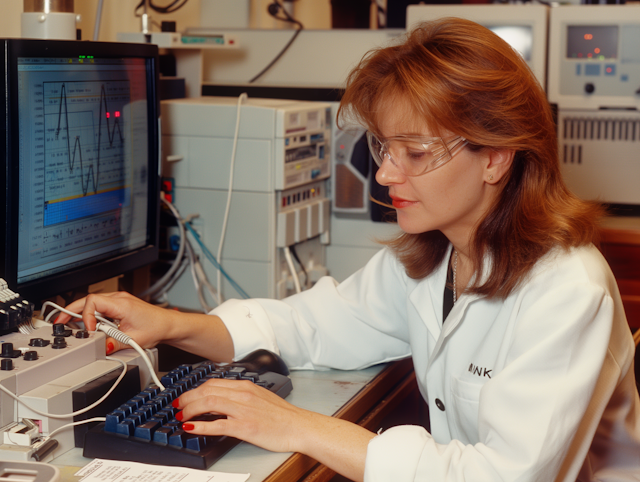 Professional Woman in Tech Laboratory