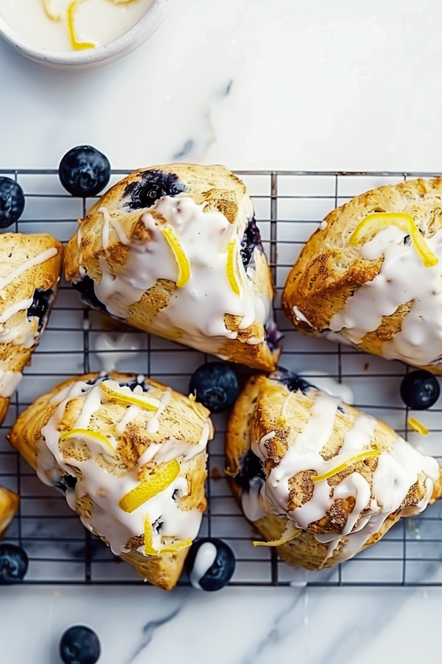 Freshly Baked Blueberry Scones