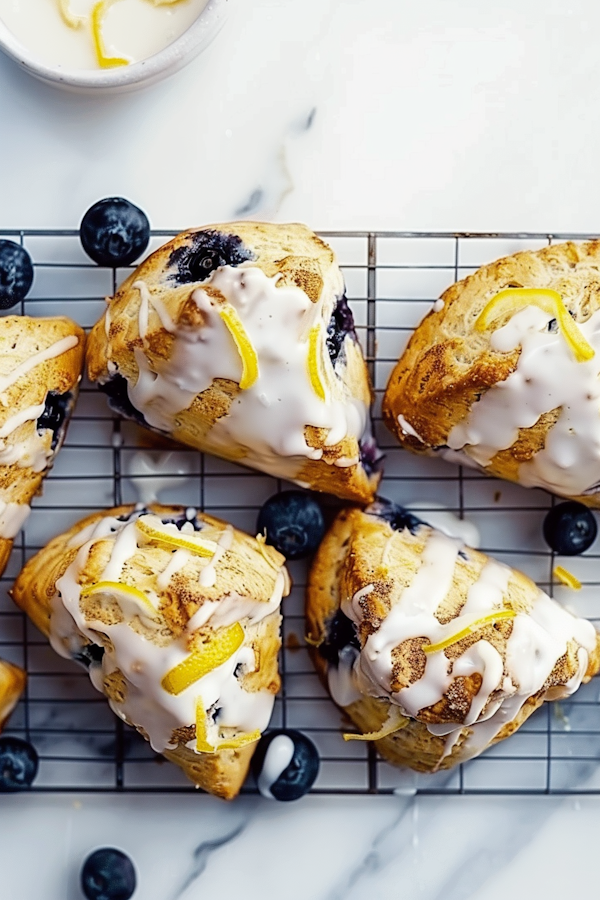 Freshly Baked Blueberry Scones