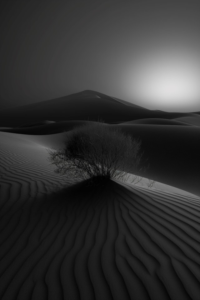 Serene Monochrome Dunes