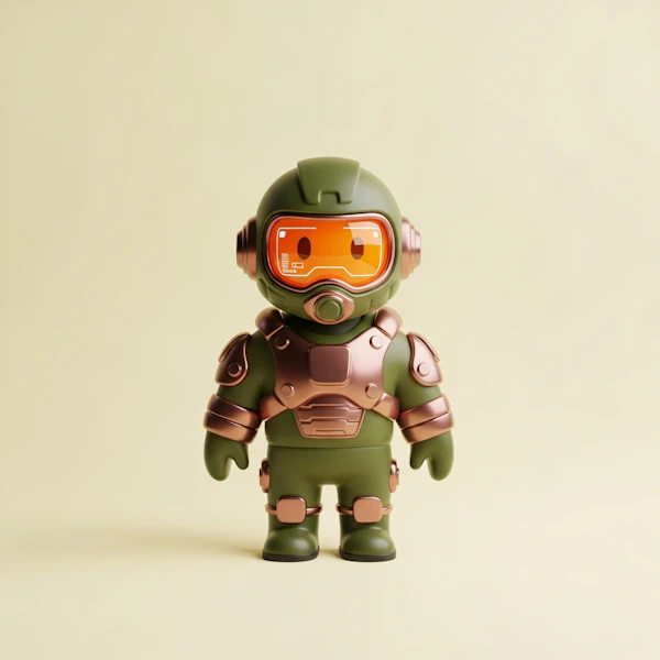Futuristic Toy Astronaut