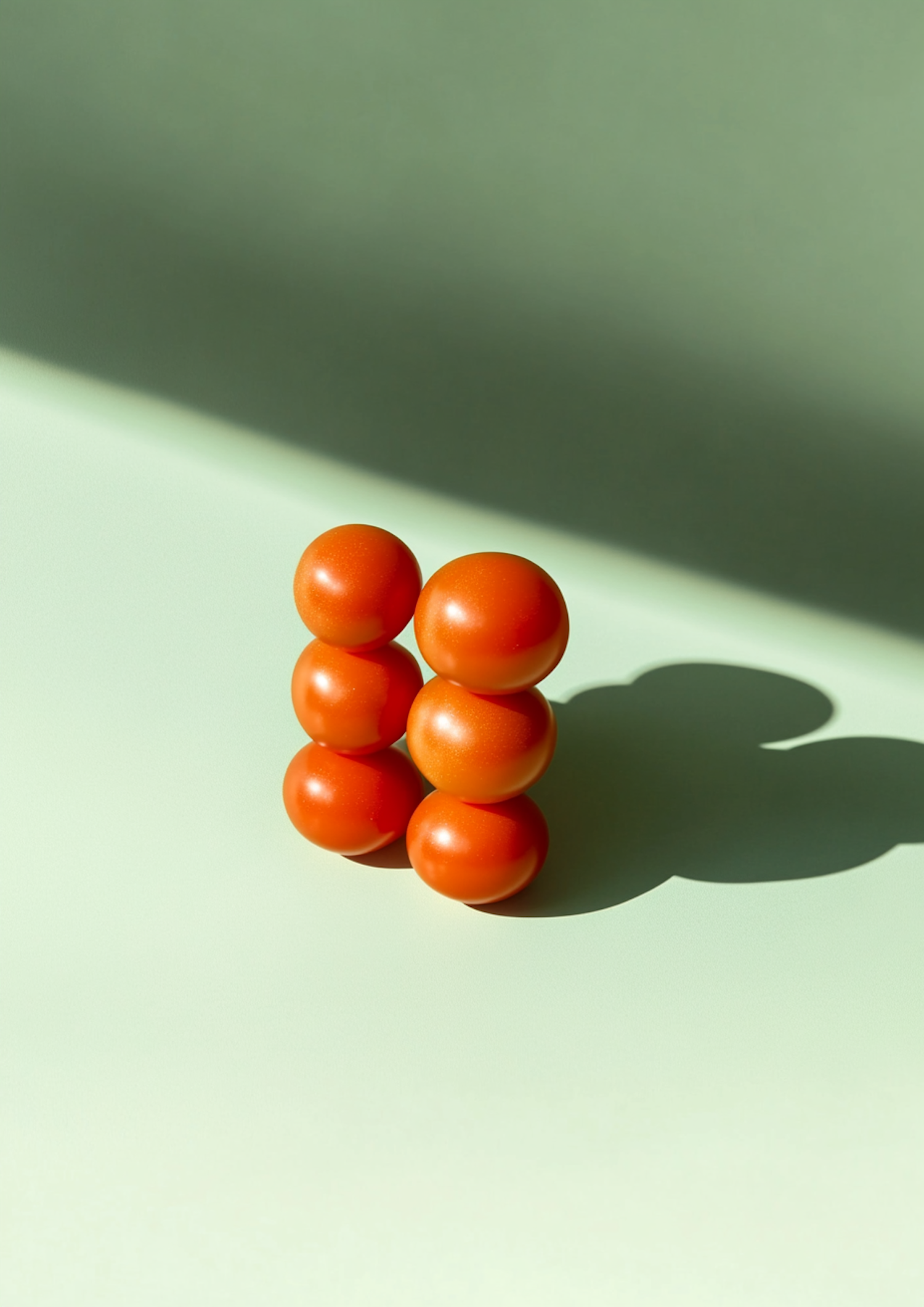 Stacked Orange Tomatoes