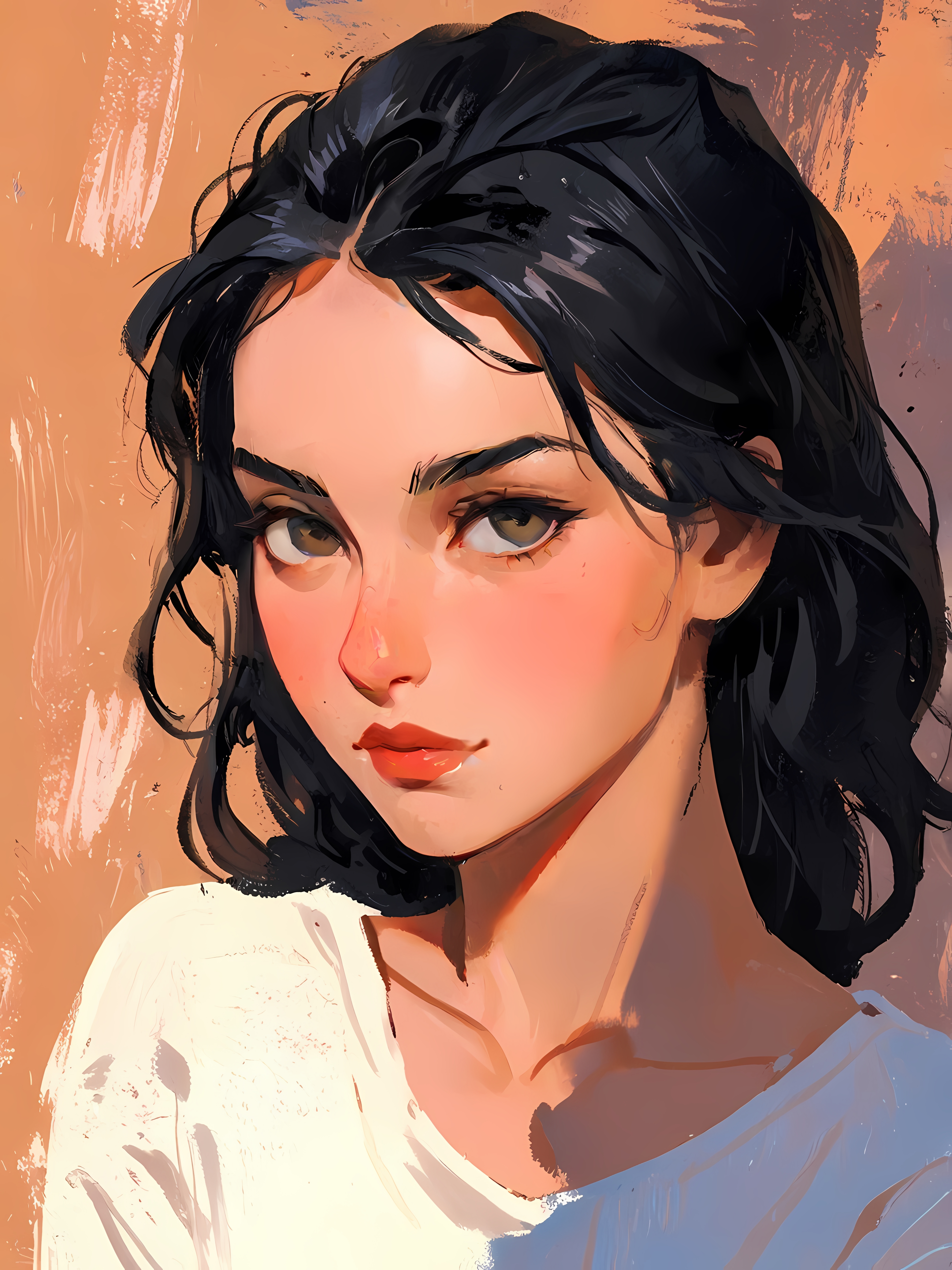 Artistic Portrait Render Illustration on Lummi