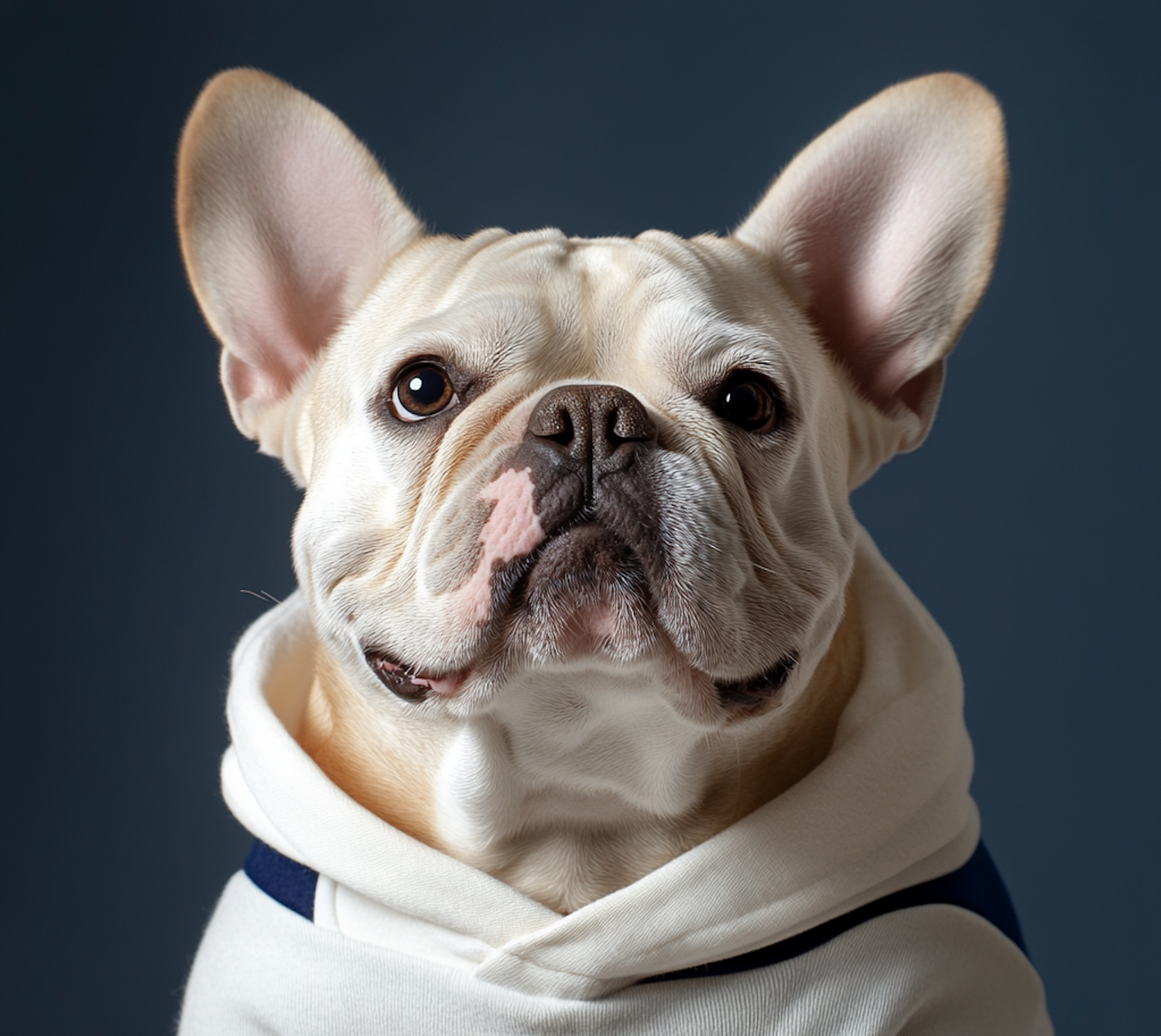 French Bulldog in Hoodie