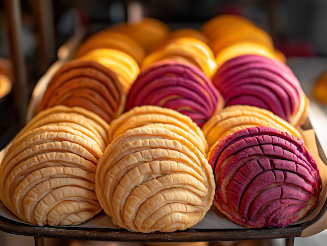 Vibrant Array of Mexican Conchas