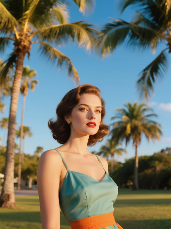 Tropical Elegance Portrait