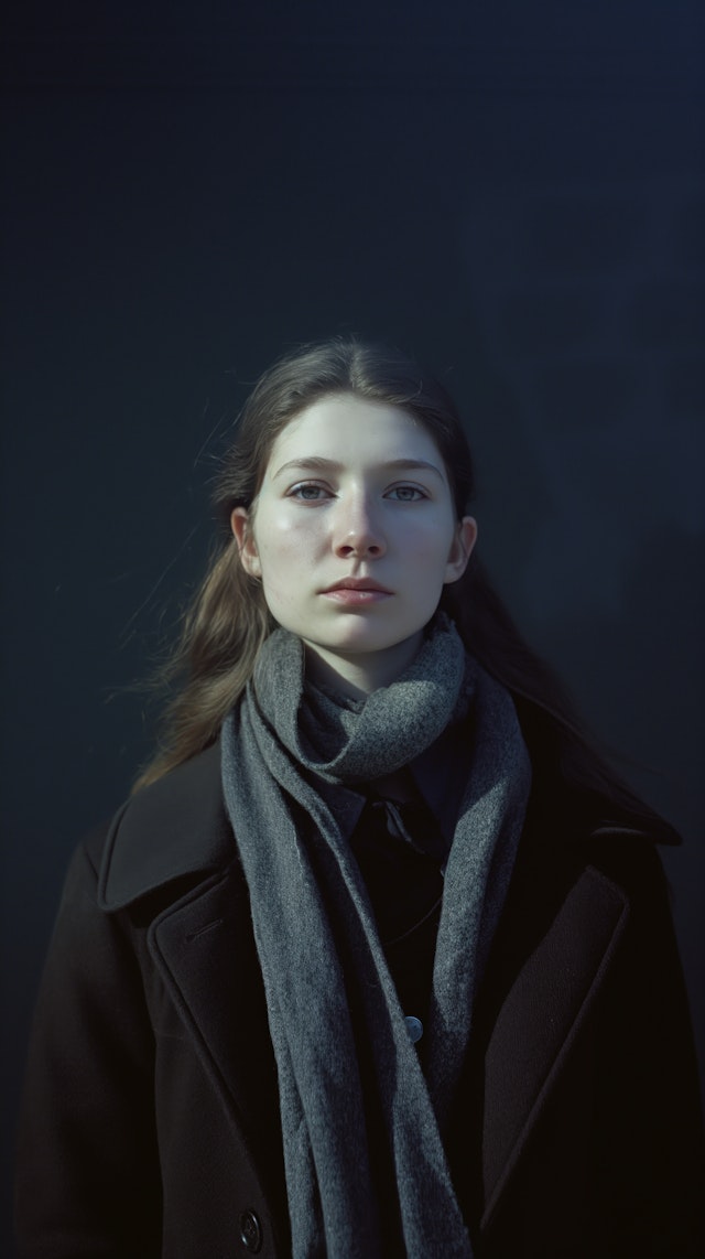 Serene Winter Portrait