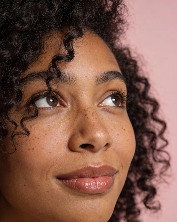Portrait with Pink Background