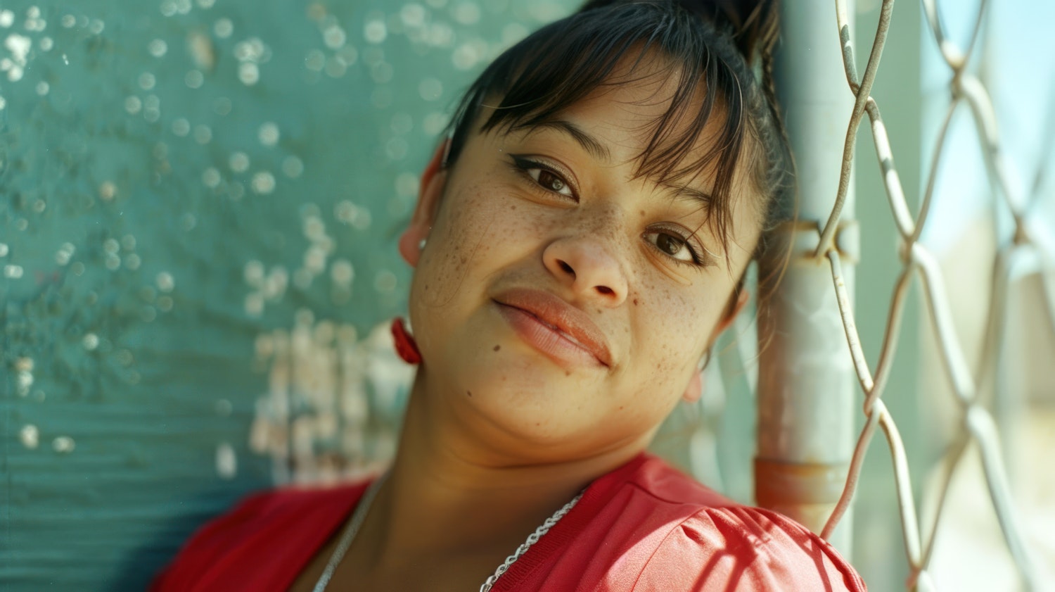 Friendly and Inviting Young Woman Portrait