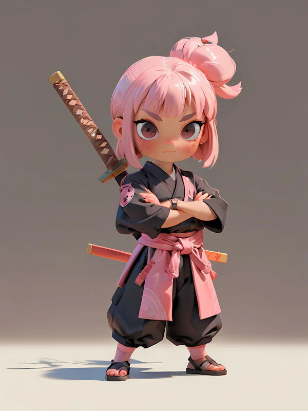 Chibi Samurai Character