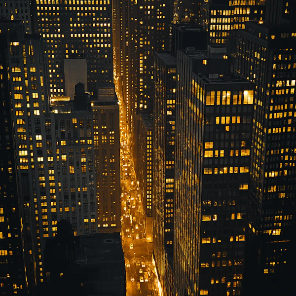 Vibrant Night Cityscape
