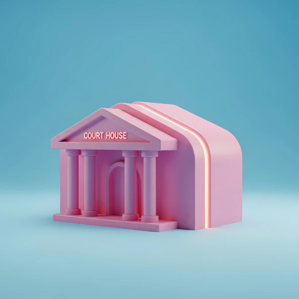 Pastel Courthouse Design