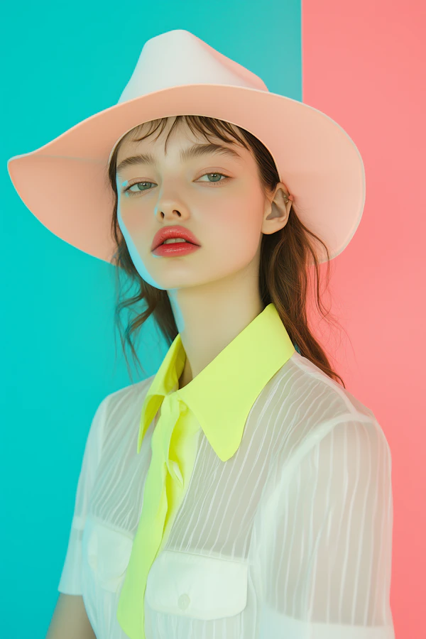 Pastel Neon Portrait