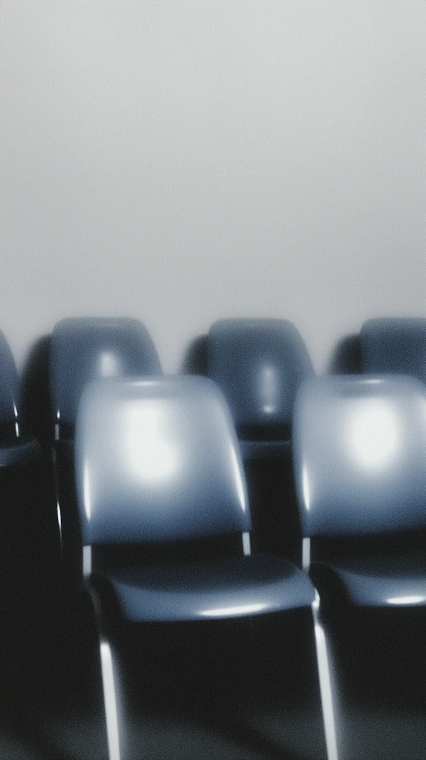 Glossy Blue Chairs