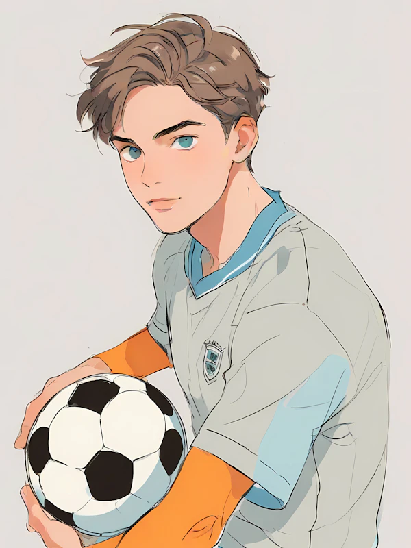 Stylized Soccer Player