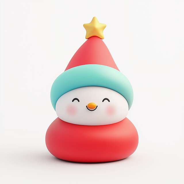 Festive Snowman Character