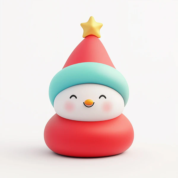 Festive Snowman Character