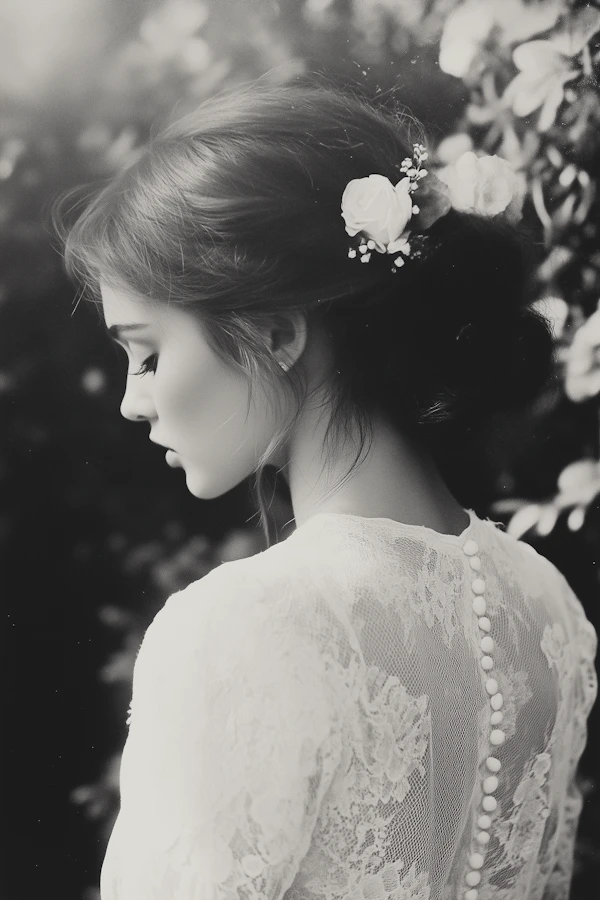Serene Woman in Profile