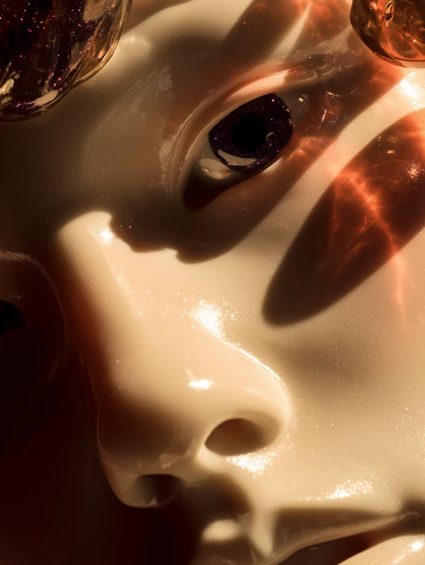 Glossy Mannequin Close-Up