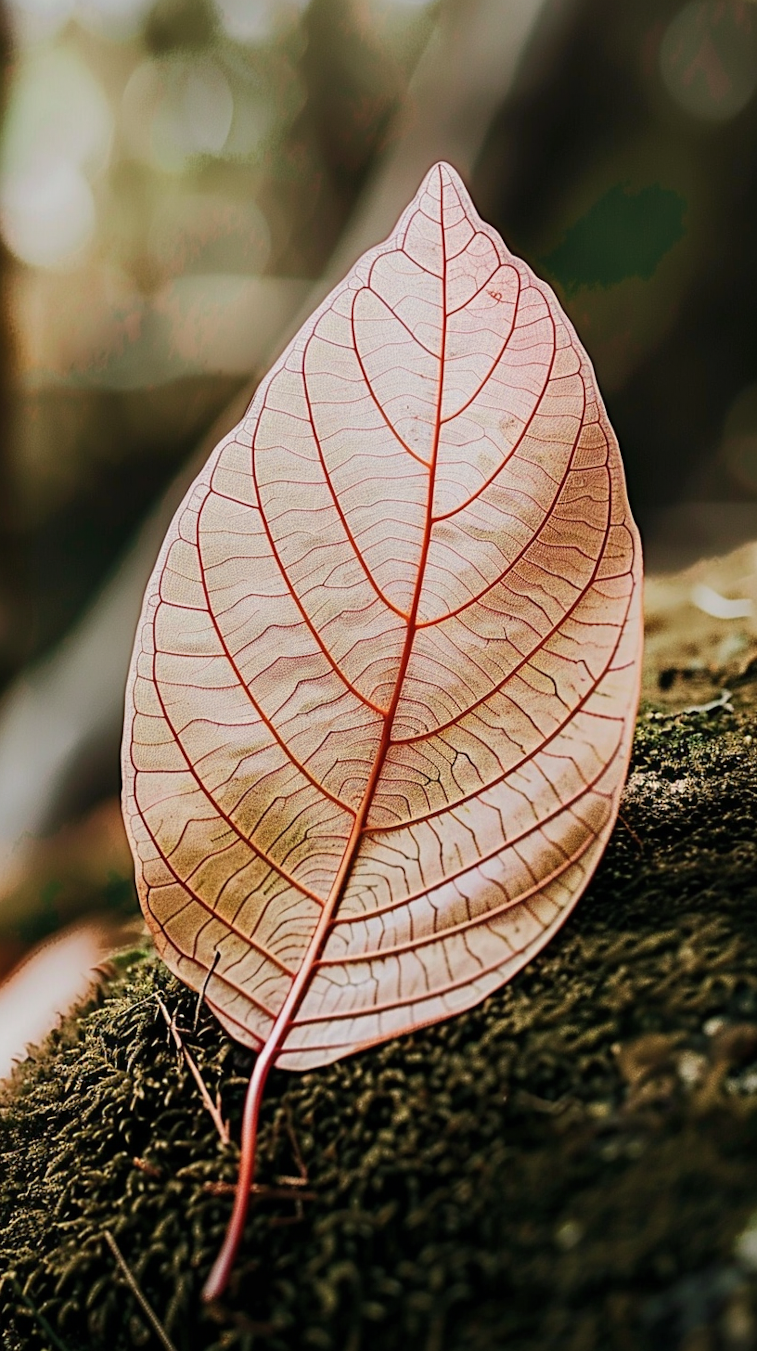 Delicate Leaf with Intricate Vein Patterns