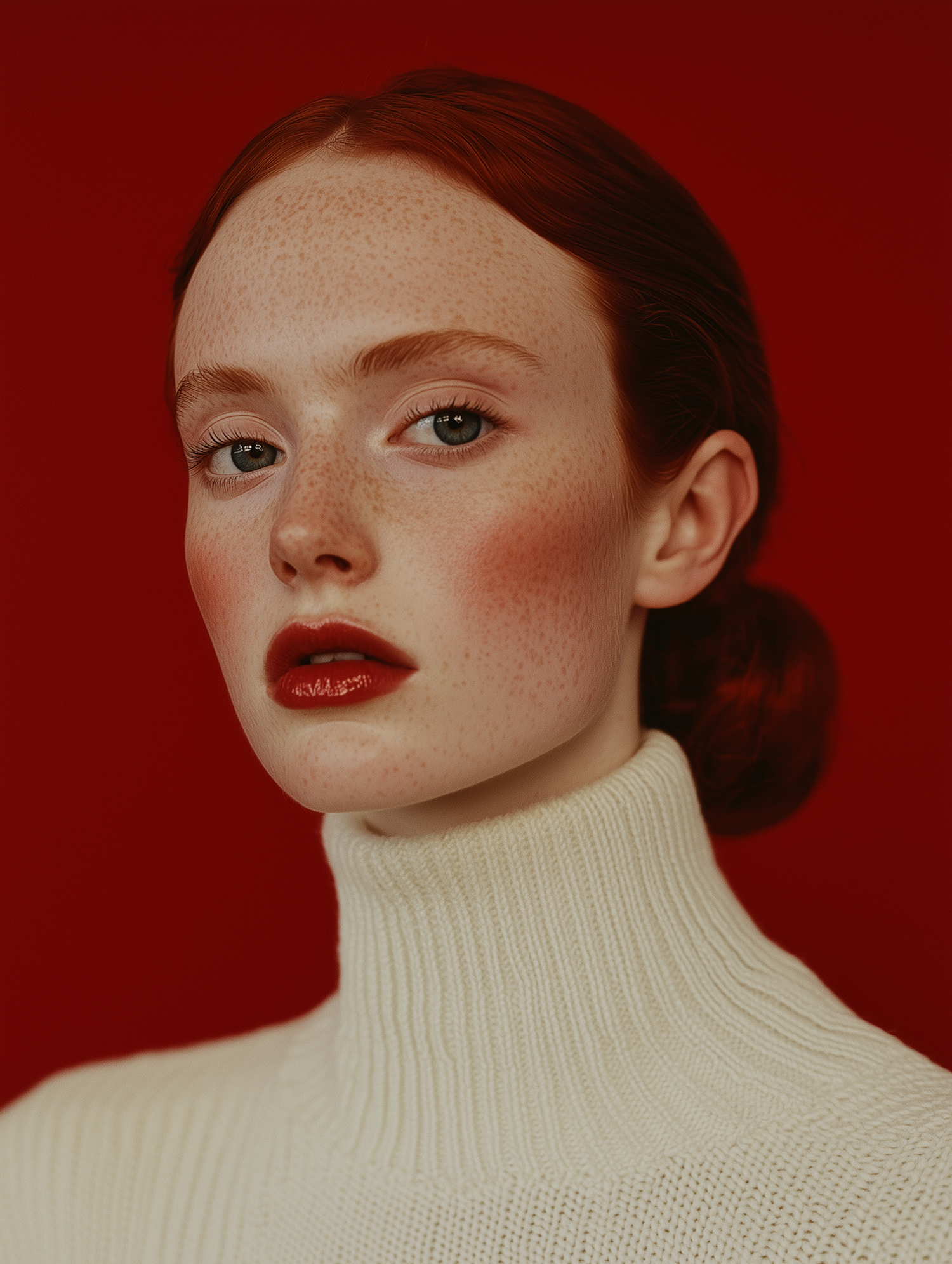 Portrait of a Person with Red Hair