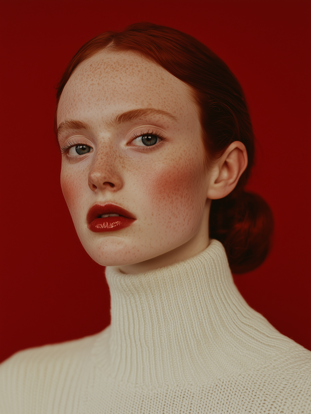 Portrait of a Person with Red Hair