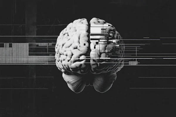 Glitched Brain Artwork