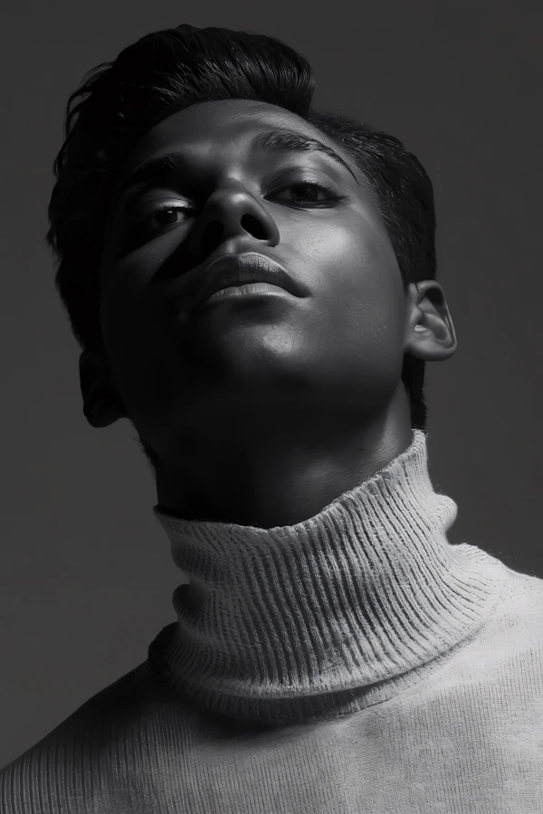 Elegant Monochrome Portrait