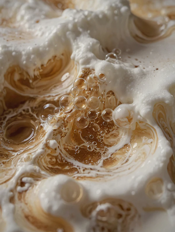 Swirling Coffee Foam