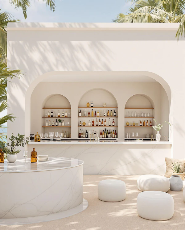 Tropical Outdoor Bar