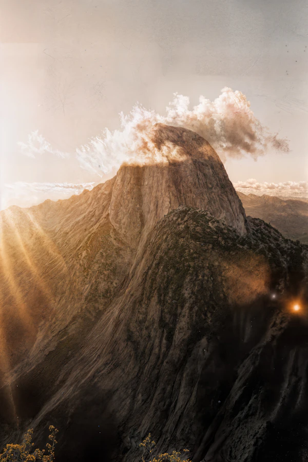 Dramatic Mountain Scene