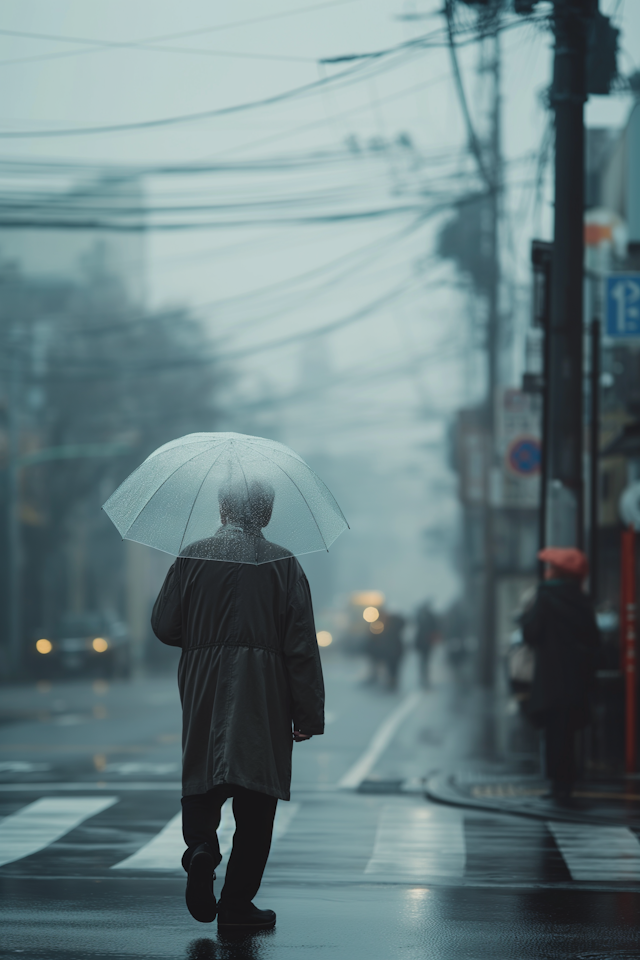 Rainy Urban Solitude