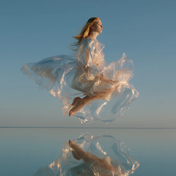 Graceful Floating Woman