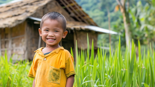 Child in Tall Grass