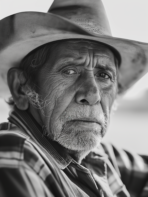 Portrait of a Resilient Elderly Man