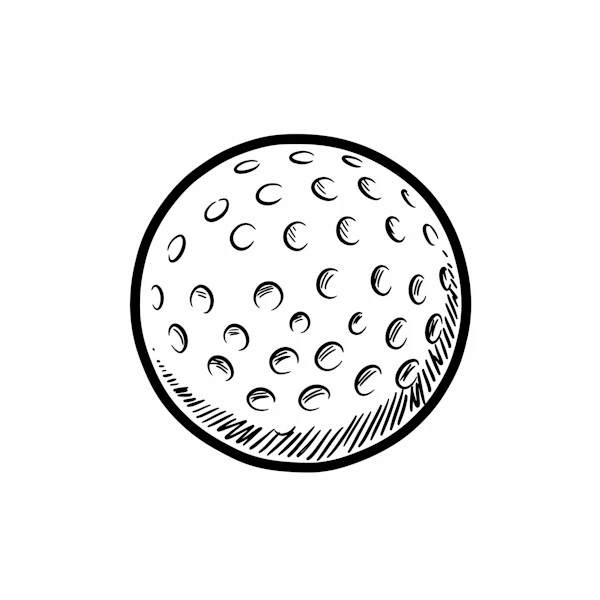 Golf Ball Illustration