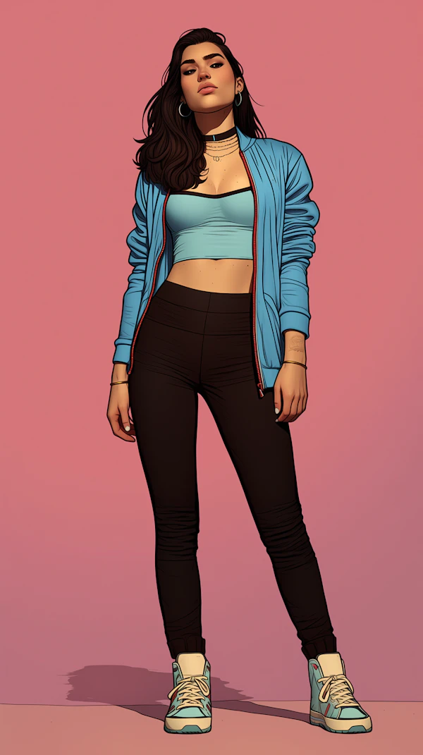 Stylized Woman Portrait