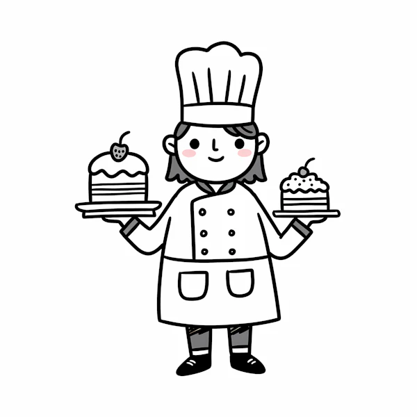 Cheerful Cartoon Chef
