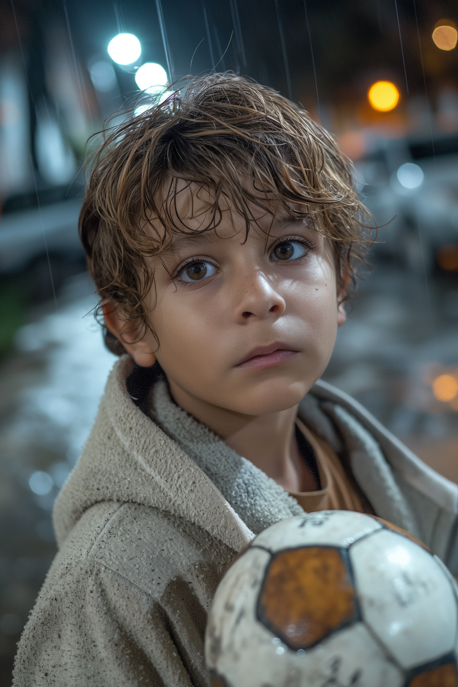 Boy on a Rainy Day