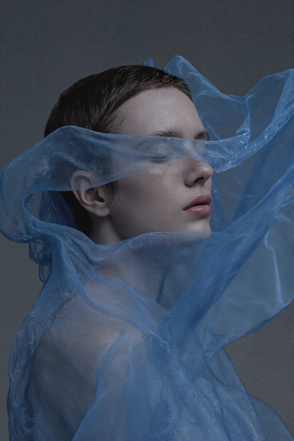Ethereal Fabric Portrait
