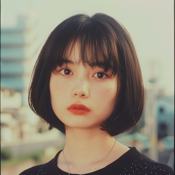 Portrait of a Young Woman with Bobbed Hair