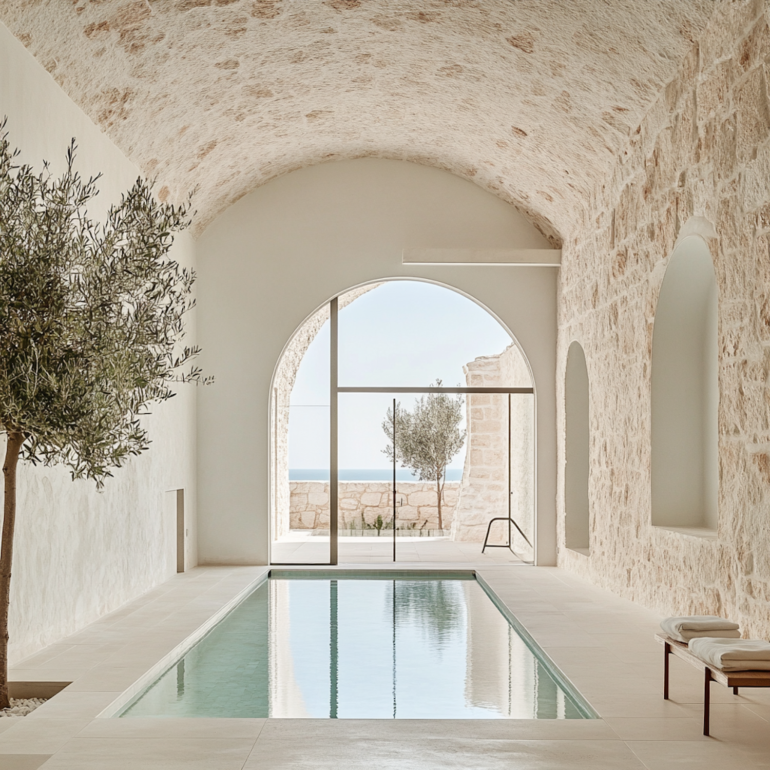 Elegant Indoor Pool Area