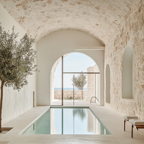 Elegant Indoor Pool Area