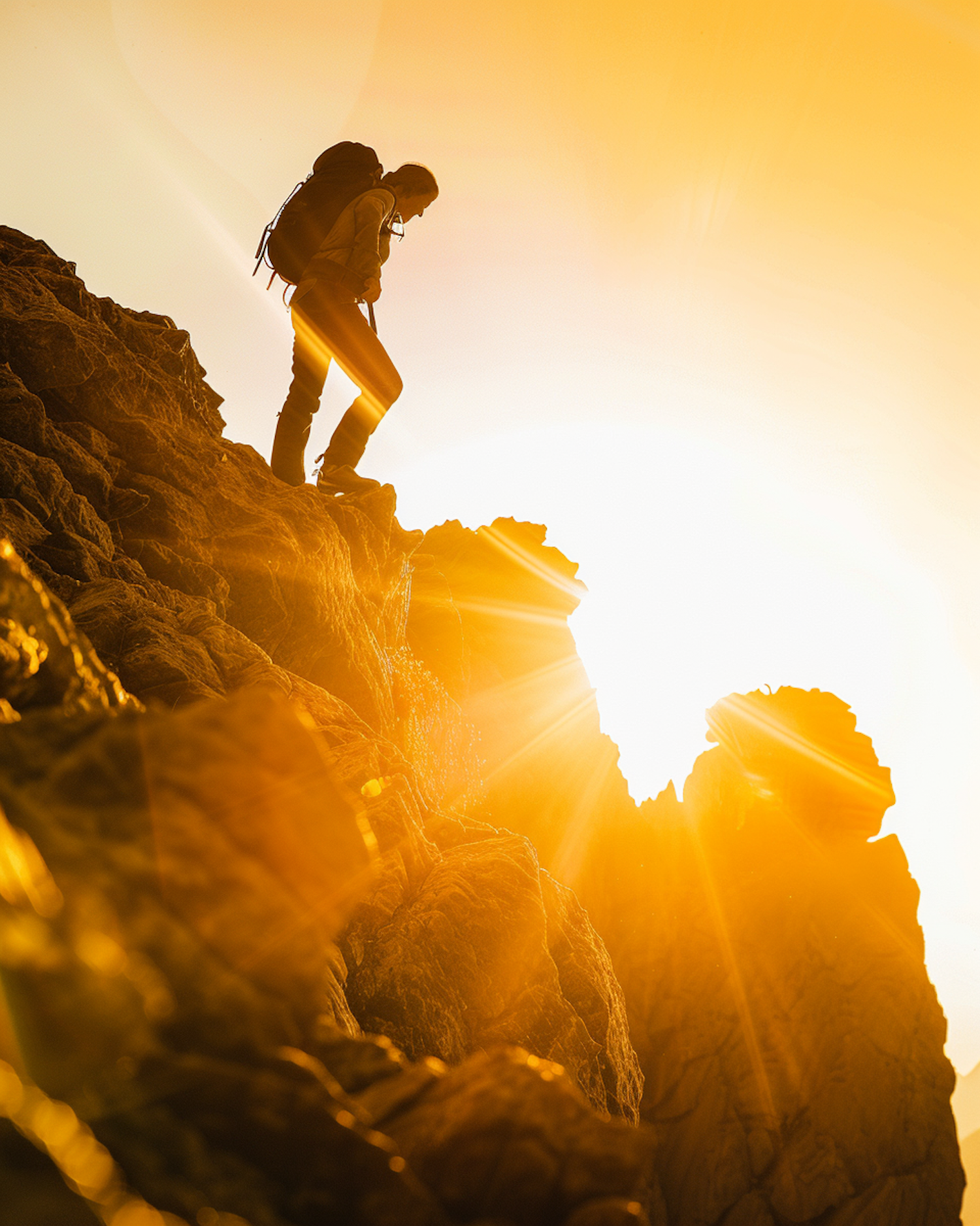 Sunset Mountain Ascent