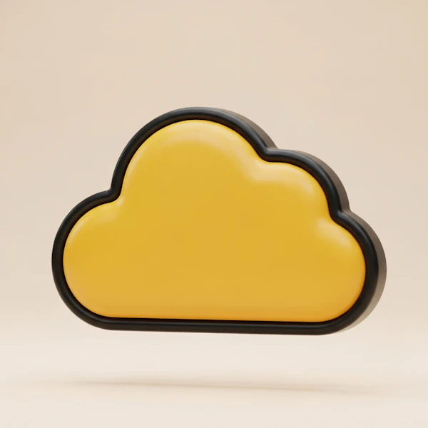 Stylized Yellow Cloud