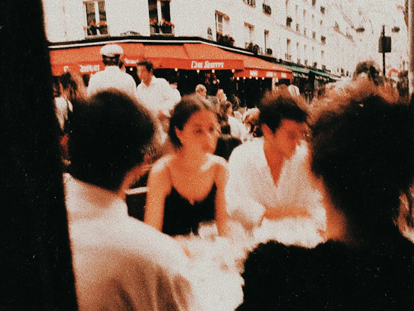 Café Conversation Scene